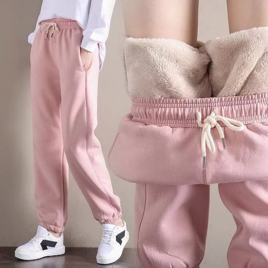 Winter Women Harem Pants Warm Fleece Casual Joggers