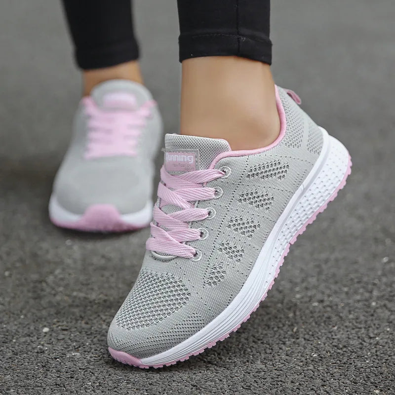 Women Casual Sneakers Breathable Walking Flats Fashion Shoes