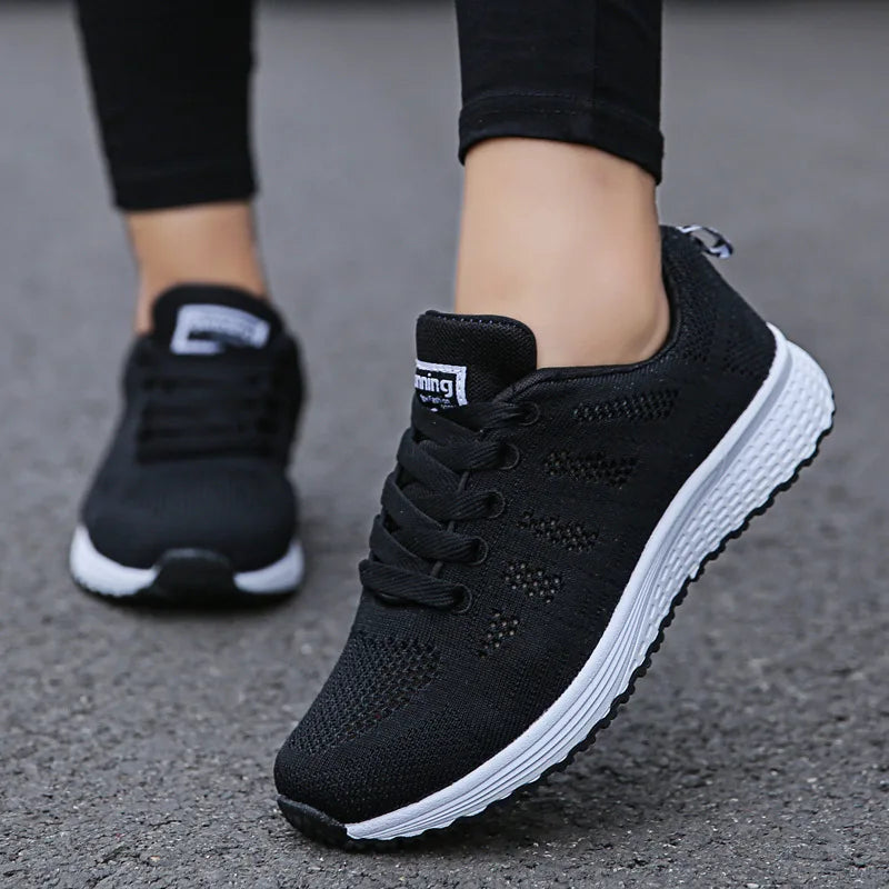 Women Casual Sneakers Breathable Walking Flats Fashion Shoes