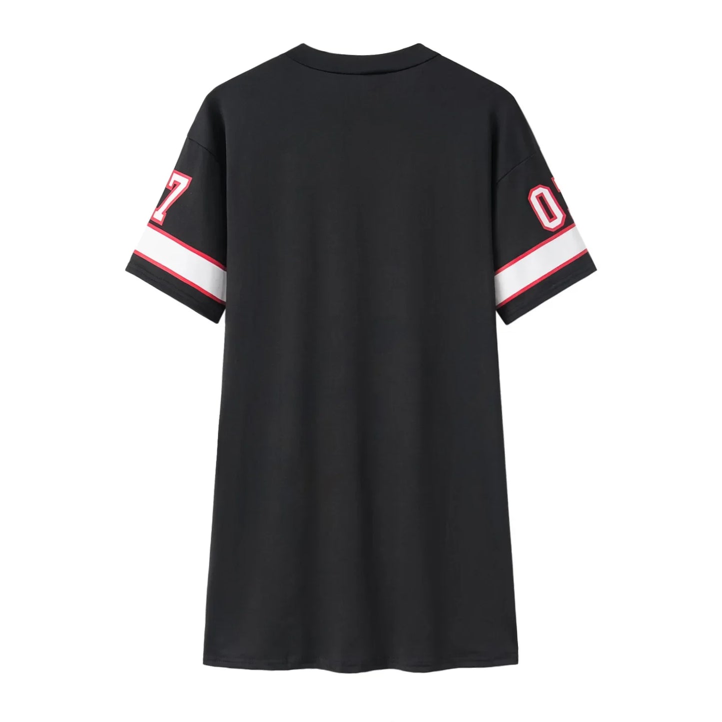 Neck Letter T-Shirt – Soft Milk Silk