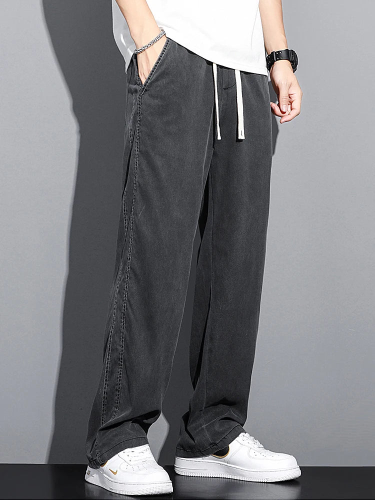 Men's Spring/Summer Soft Lyocell Loose Jeans