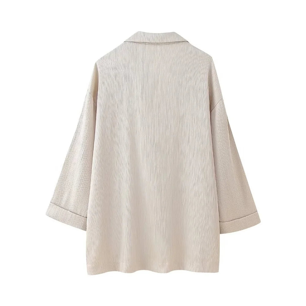 Women's EU/US Style Double-Breasted Suit Set