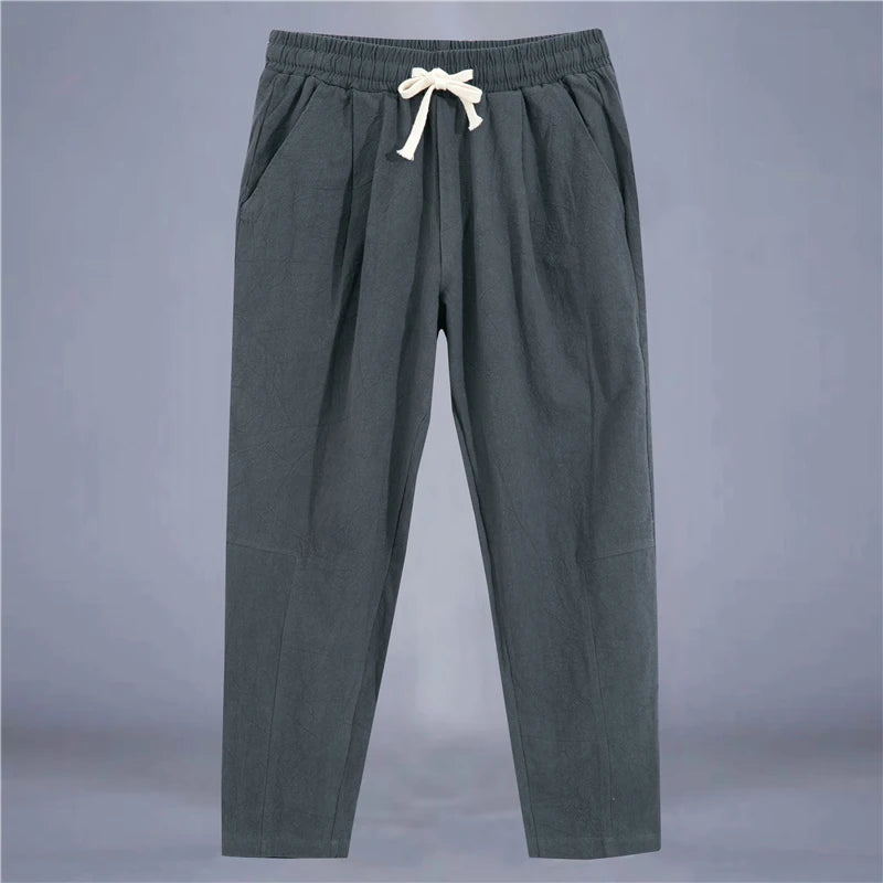 Men's Cotton Linen Casual Street Pants