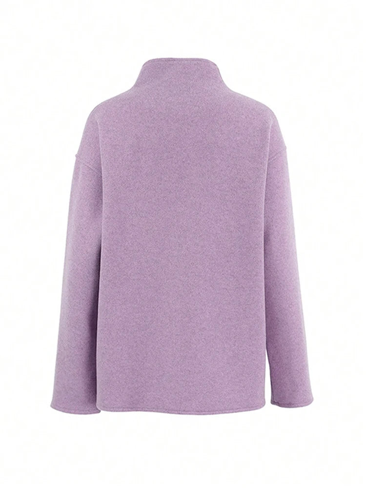 Stylish Women's Wool Coat Warm Autumn Winter Outerwear