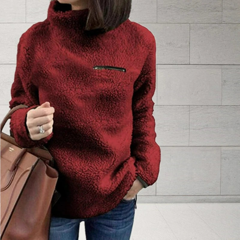 Cozy winter turtleneck sweater soft stylish sexy