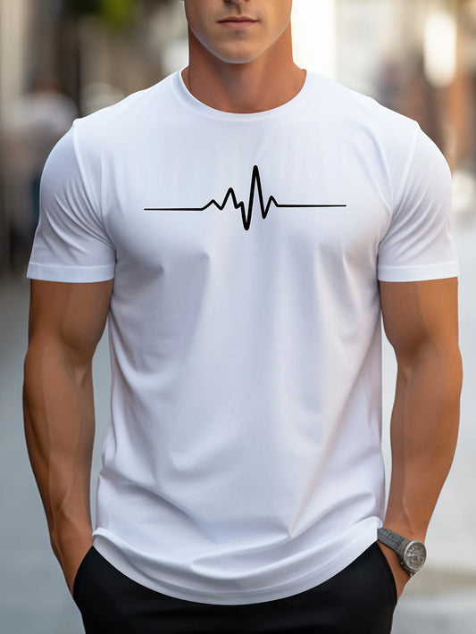Men's Cotton Summer T-Shirt Casual Graphic Slim