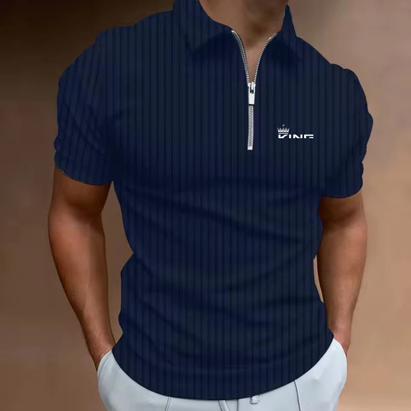 Men Polo Shirt Summer Short Sleeve Luxury Fashion