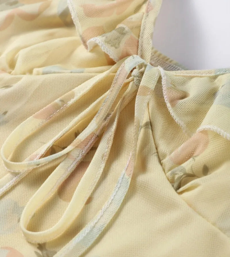 Sexy Summer Floral Dress – Sleeveless Backless 2025