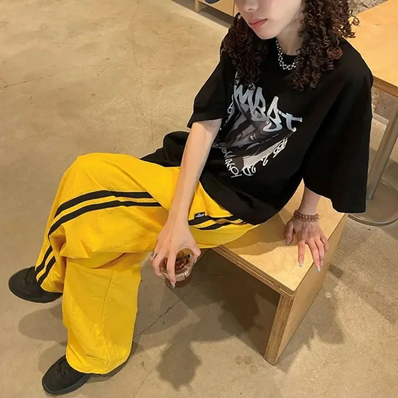 Kpop Harajuku Baggy Cargo Pants – Women Streetwear