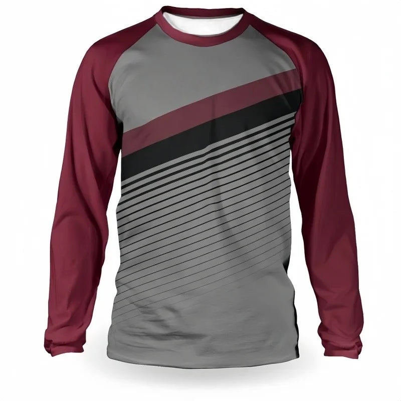 MTB downhill motorcycle jersey breathable quick dry shirt