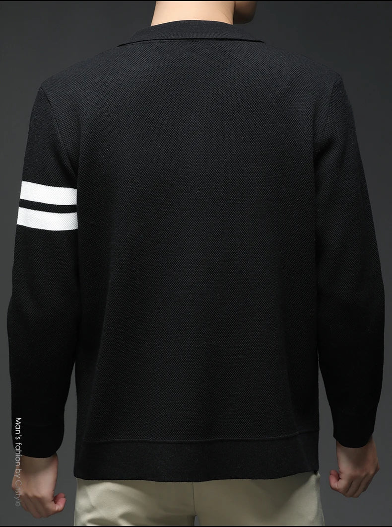 Men's sweater knitted cardigan autumn winter fashion versatile jacket casual