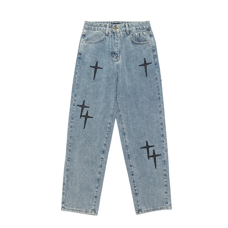 Men's Baggy Wide Leg Streetwear Jeans