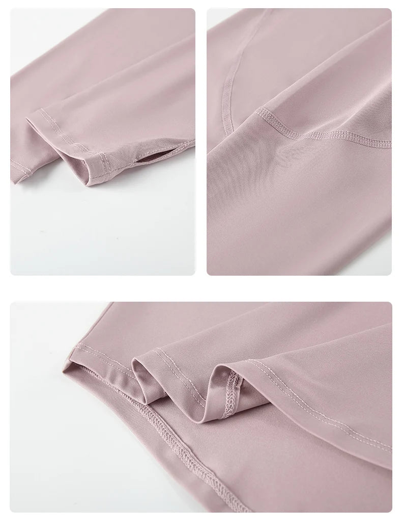 Women Yoga Shirt Quick-Dry Breathable Workout Activewear