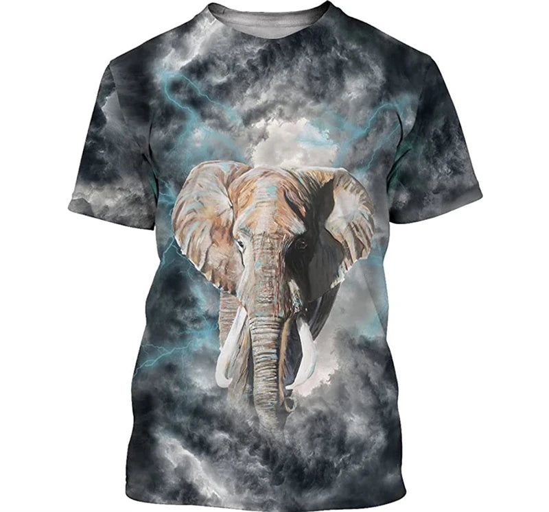 Dogs & Lightning Graphic T-Shirt men and women