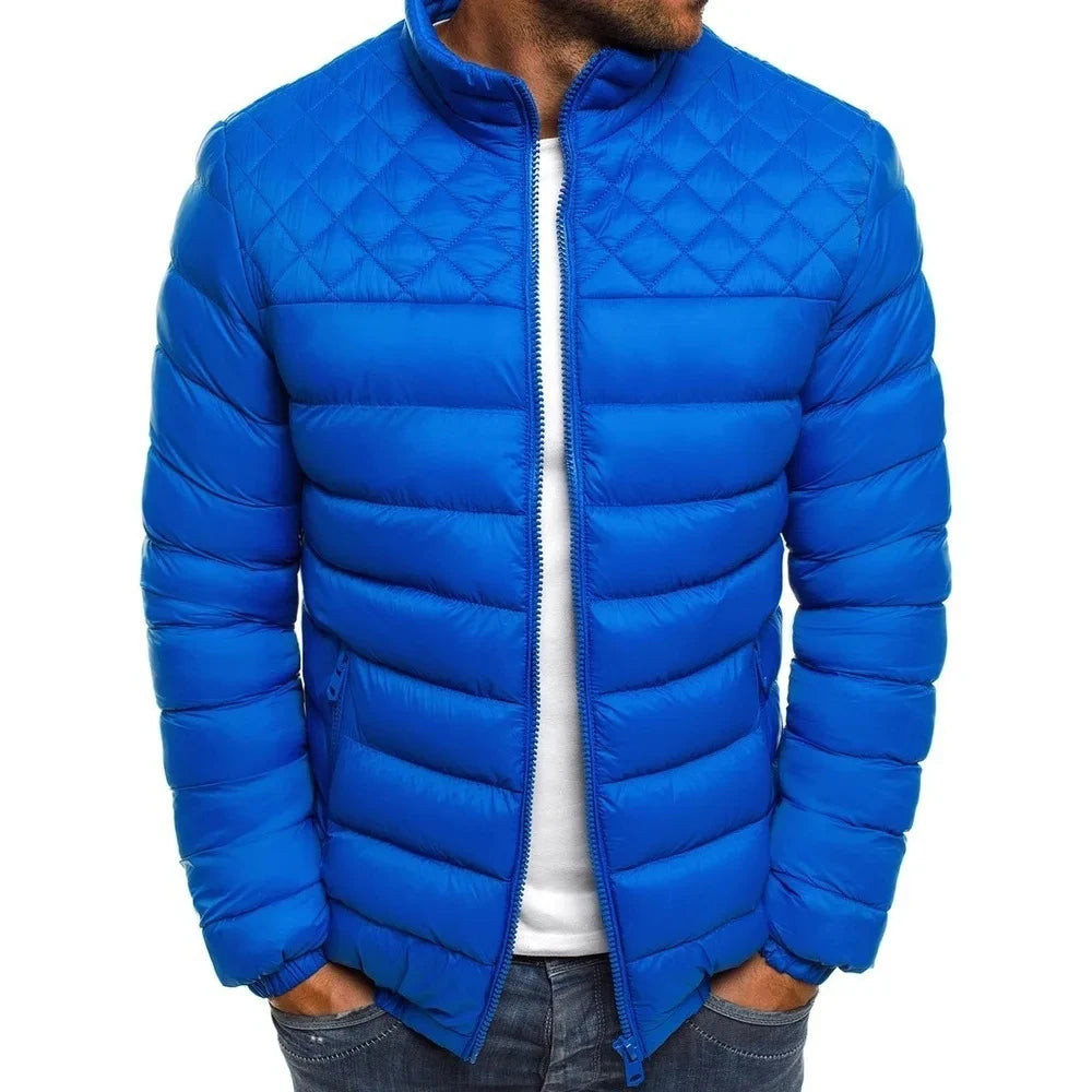 Men's winter jacket casual warm zipper thick fashion street skiing