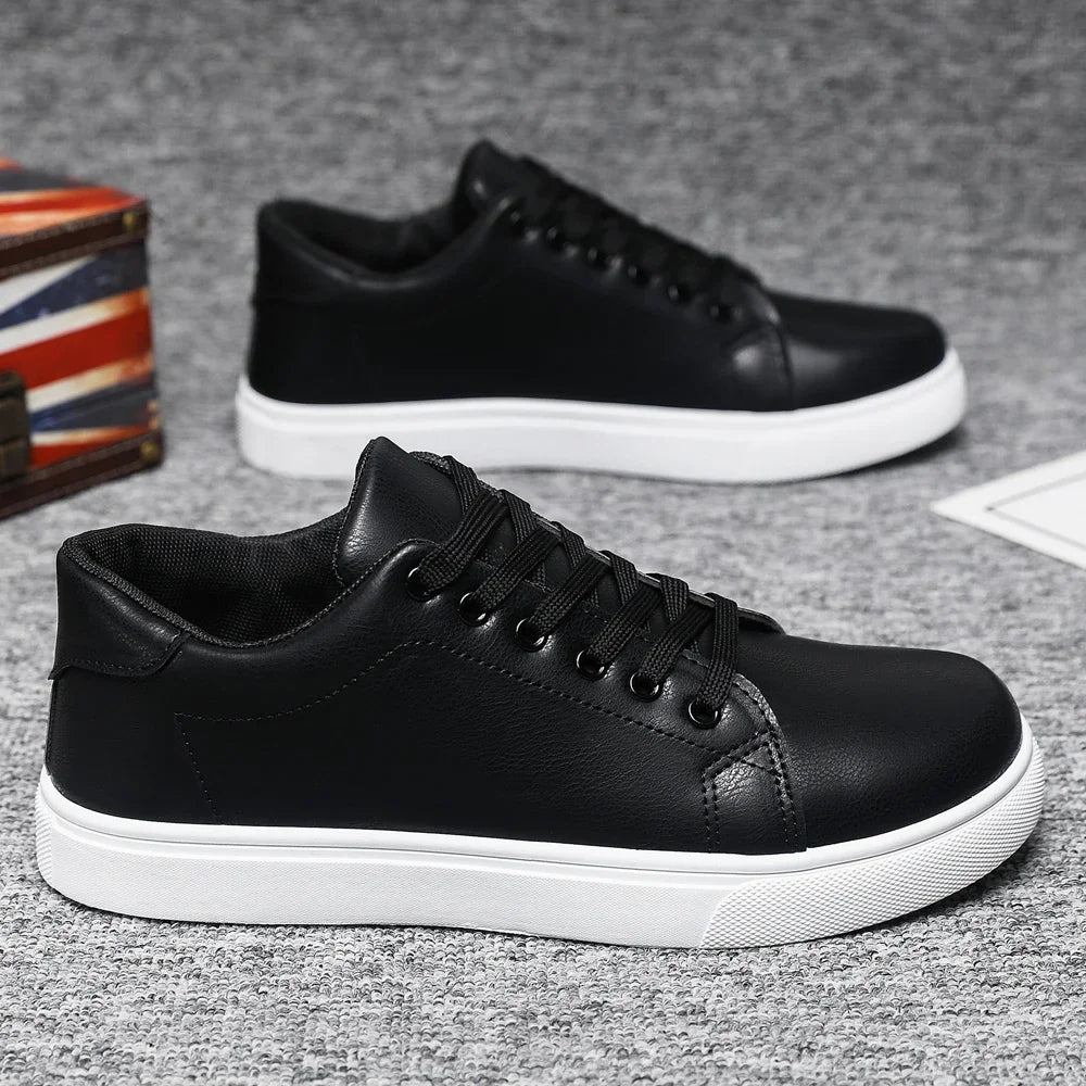 Classic British Leather Loafers Men Trendy Spring Shoes