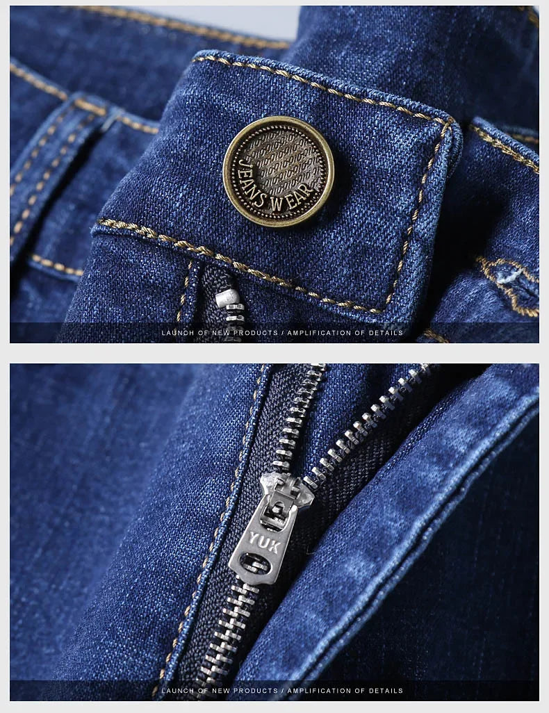 Men's Autumn Stretch Denim Pants – Business & Casual