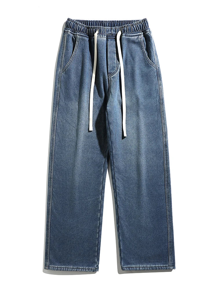 Winter Jeans, Korean Style, Fleece Lined, Warm Denim