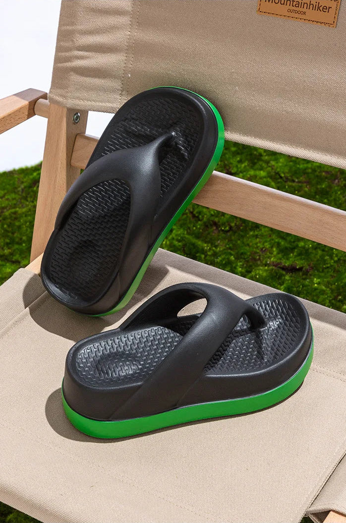 Trendy women flip flops 2024, casual platform sandals