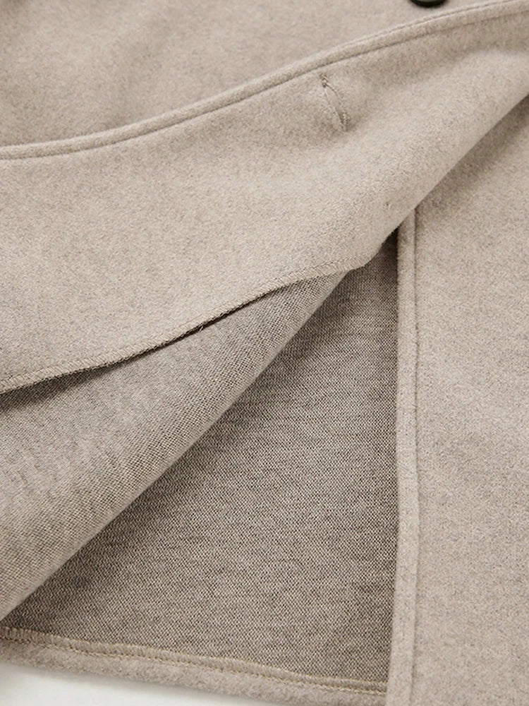 Stylish Women's Wool Coat Warm Autumn Winter Outerwear