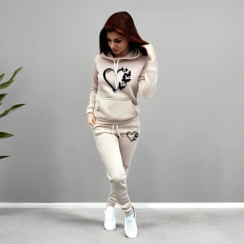 Women's Butterfly Jogger Set – Hoodie & Sweatpants 2025