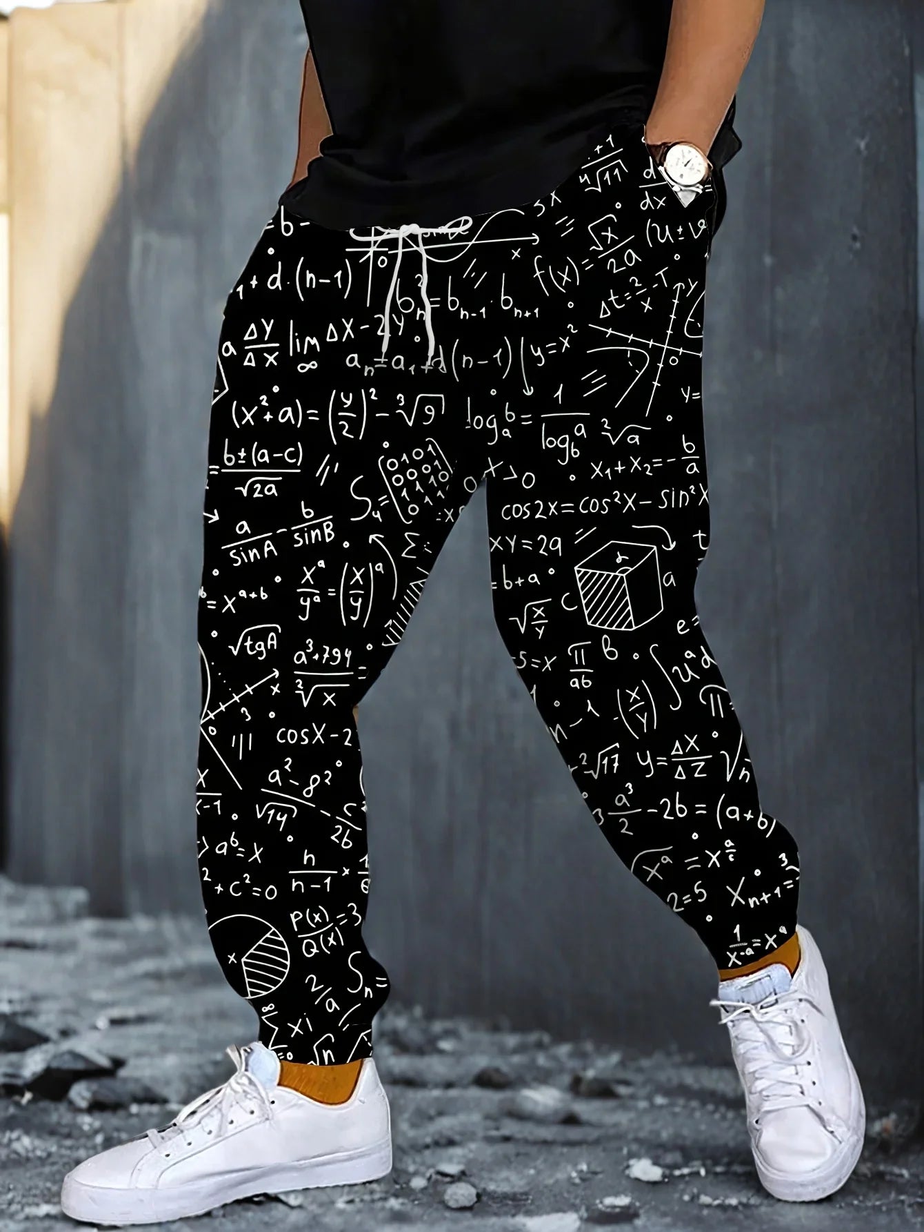 Men's Autumn 2025 Street Trousers – Soft 3D Graffiti