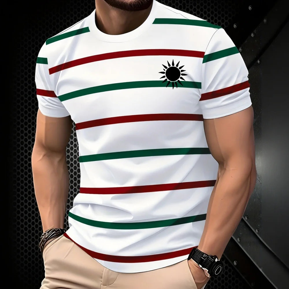 Men's Graphic 3D T-Shirt – Summer Y2K Style