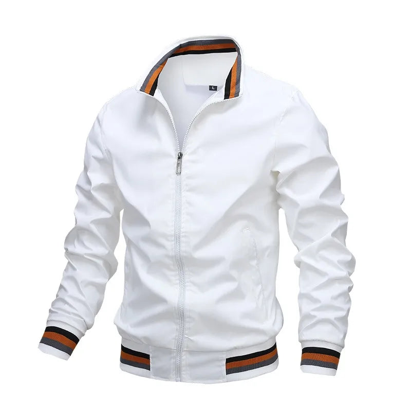 Men's Autumn Winter Waterproof Zipper Bomber Jacket