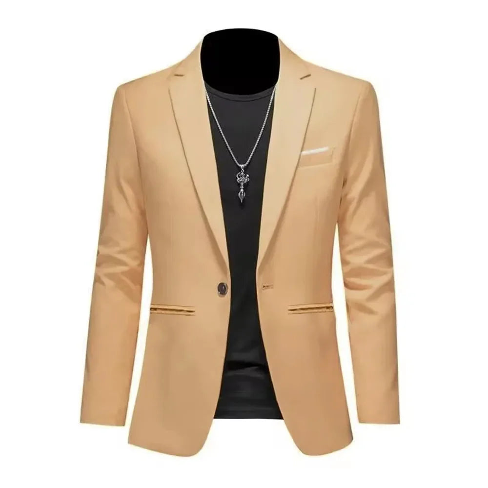 Men's Slim Fit Casual Business Blazer
