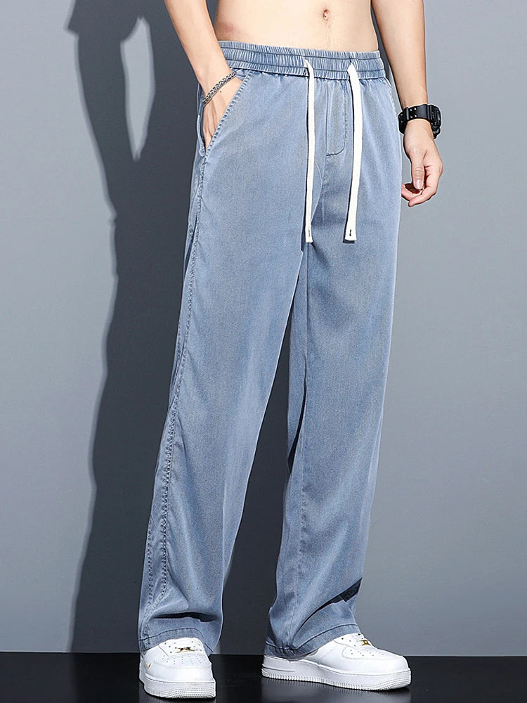 Men's Spring/Summer Soft Lyocell Loose Jeans