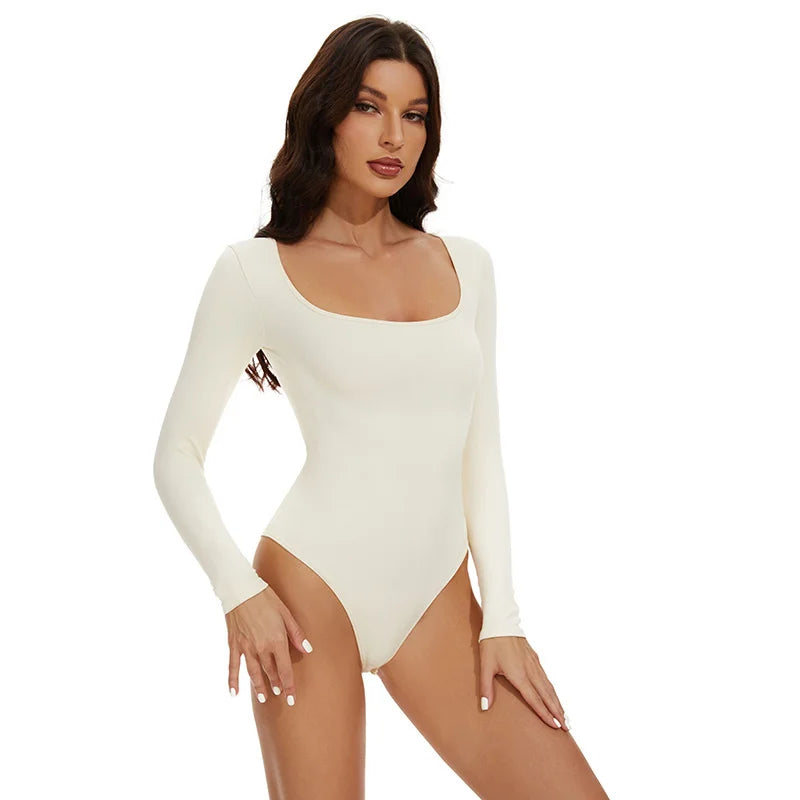GUUDIA Seamless Long Sleeve Bodysuit – Tummy & Waist Shaper