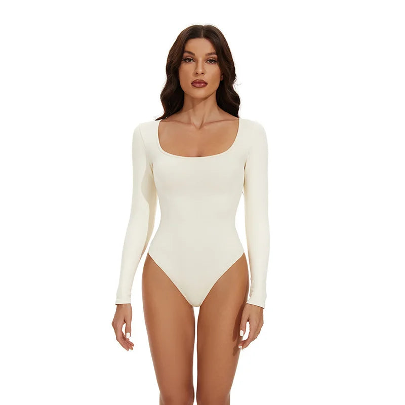 GUUDIA Seamless Long Sleeve Bodysuit – Tummy & Waist Shaper