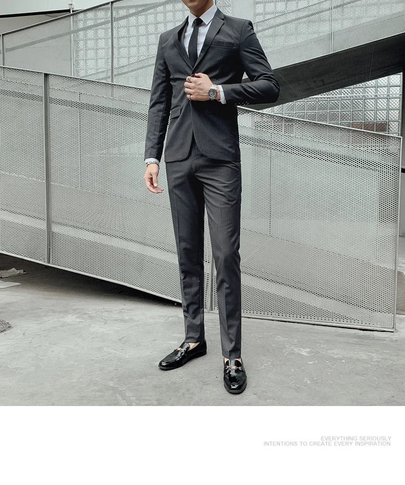 Gentleman Fashion Suit for Men – Slim Fit Business & Wedding Style