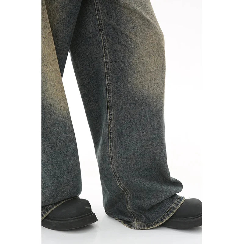 Men’s baggy wide leg vintage denim jeans