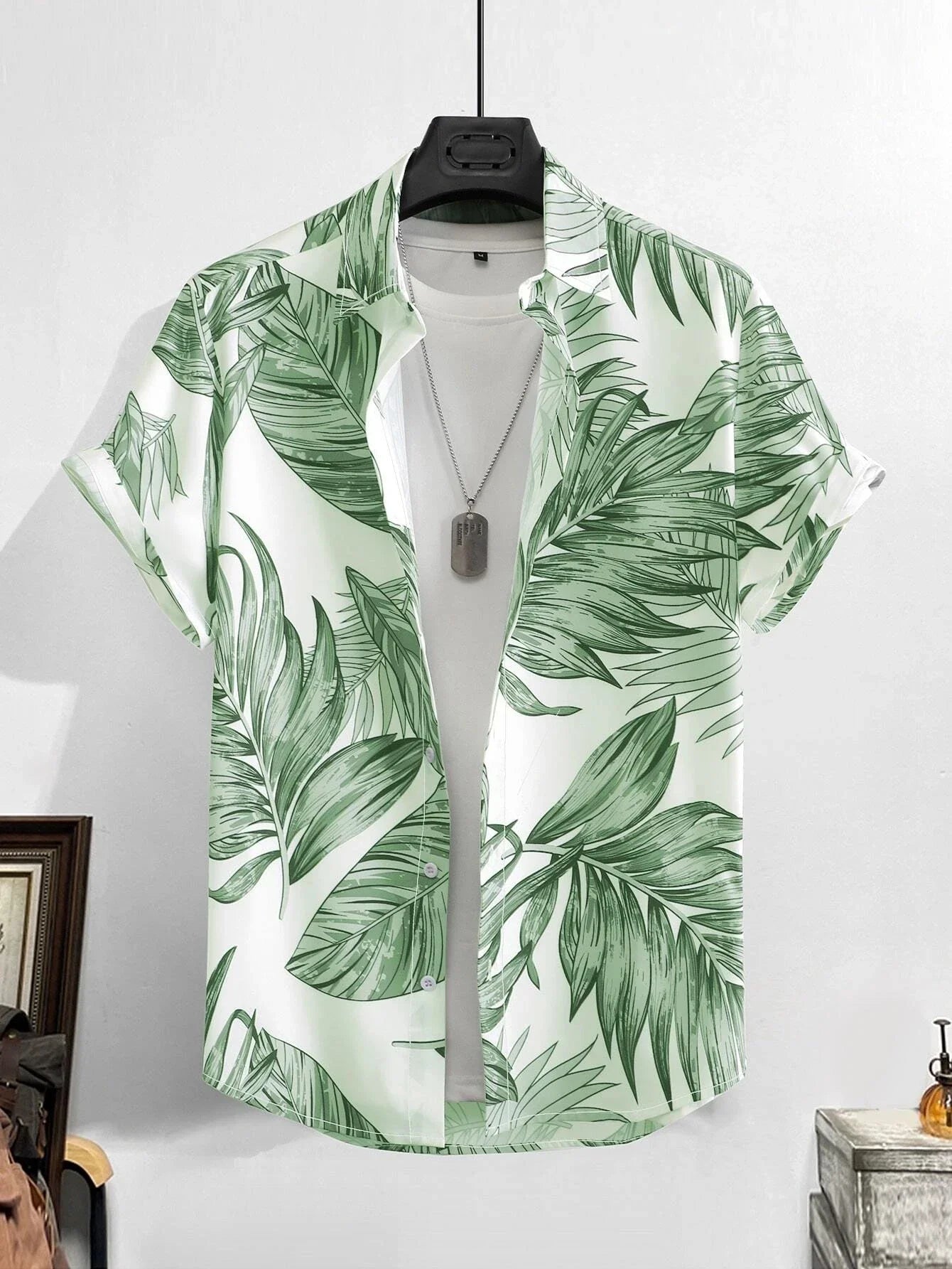 Luxury Hawaiian Shirt Men Vintage Slim Beach Fashion