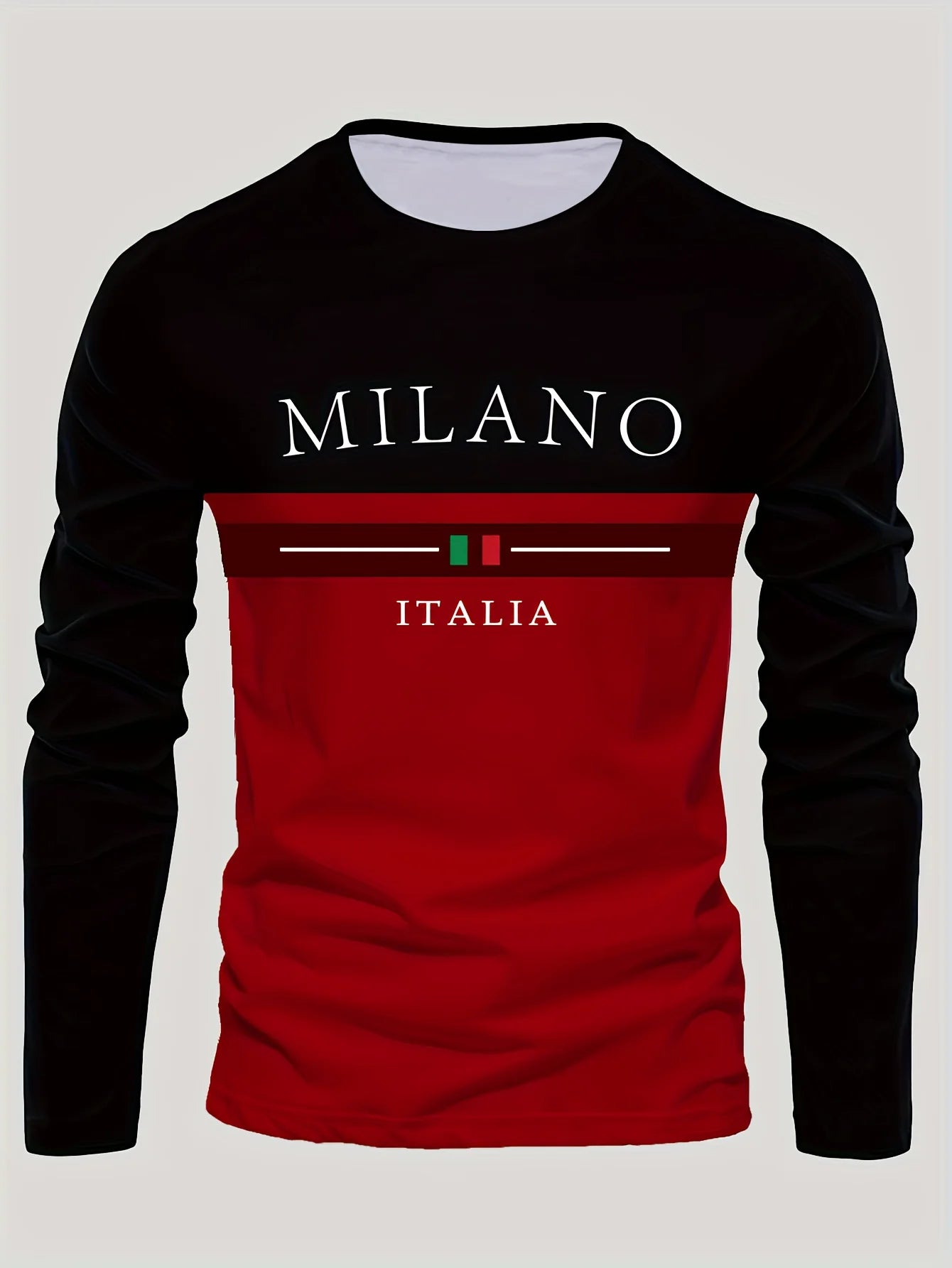 Men's summer casual print T-shirt breathable quick-dry