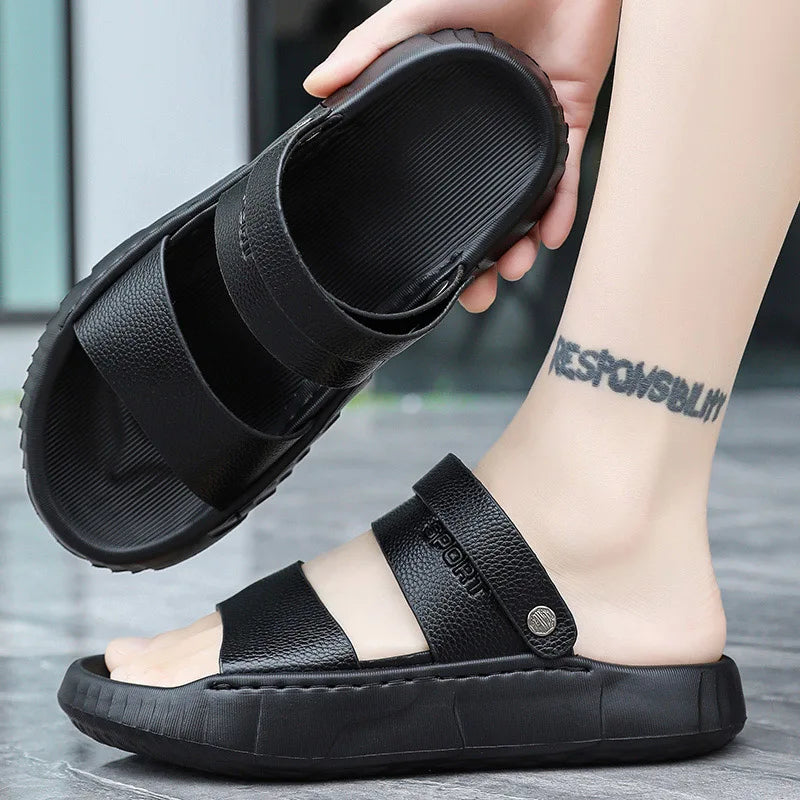 Men's casual summer sandals soft sole beach shoes