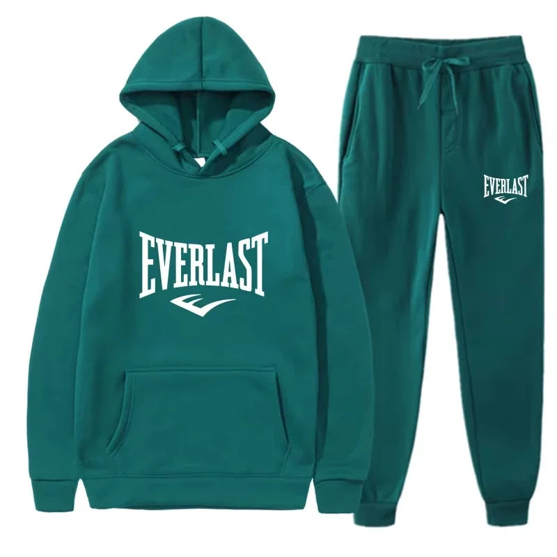 Men's EVERLAST Gym Hoodie & Running Set
