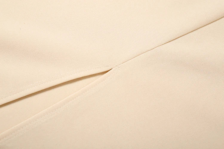 Weird Puss Women's 2-Piece Ruffled Jacket & Skirt