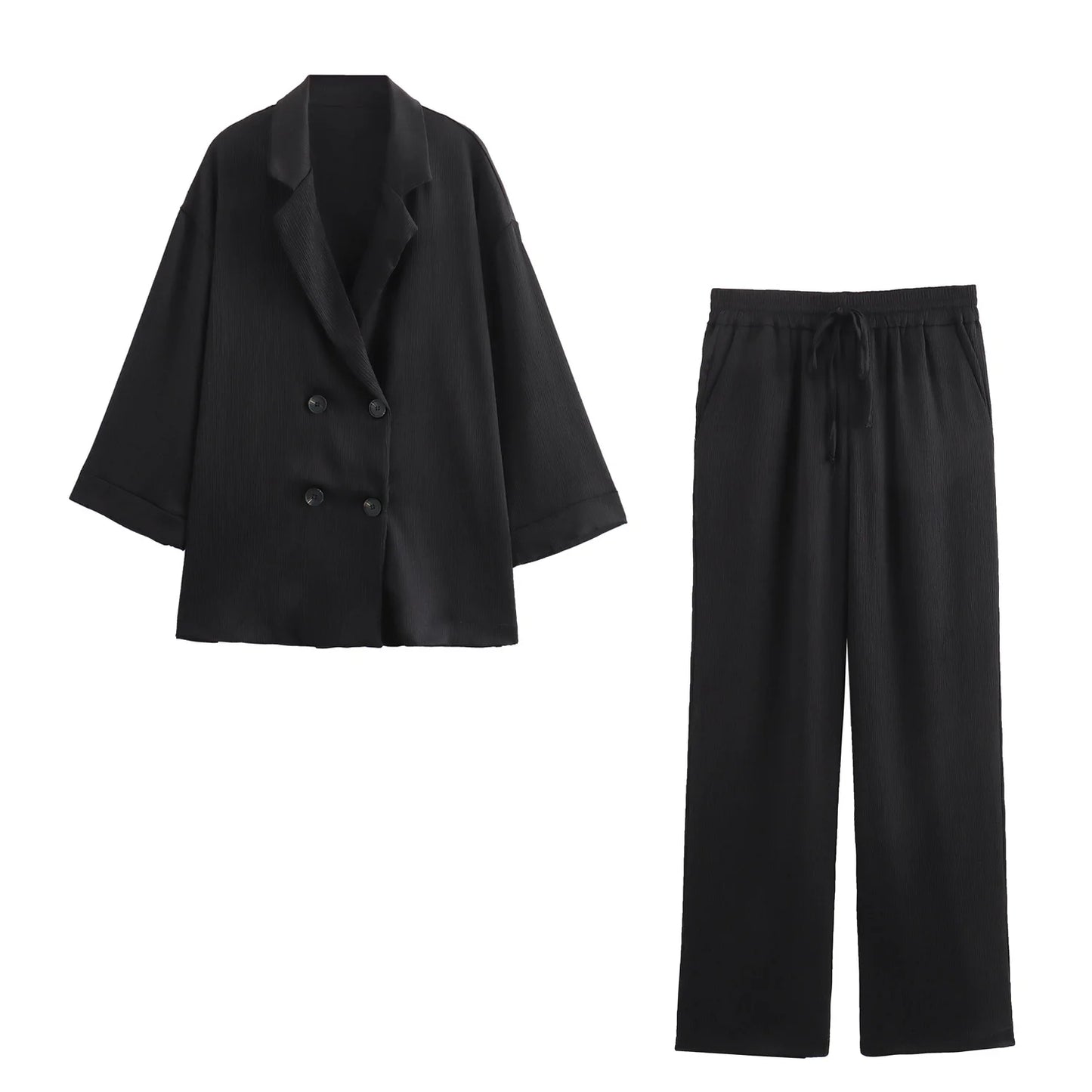 Women’s Autumn Blazer & Pants Set – Office Outfit