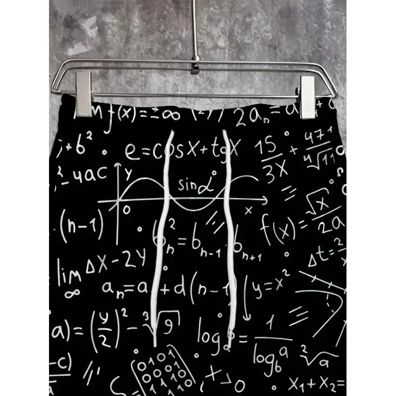 Men's Autumn 2025 Street Trousers – Soft 3D Graffiti