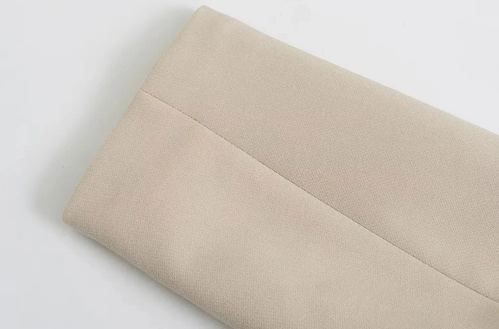 TRZA Women’s Elegant Blazer Coat – Double Breasted Loose Fit