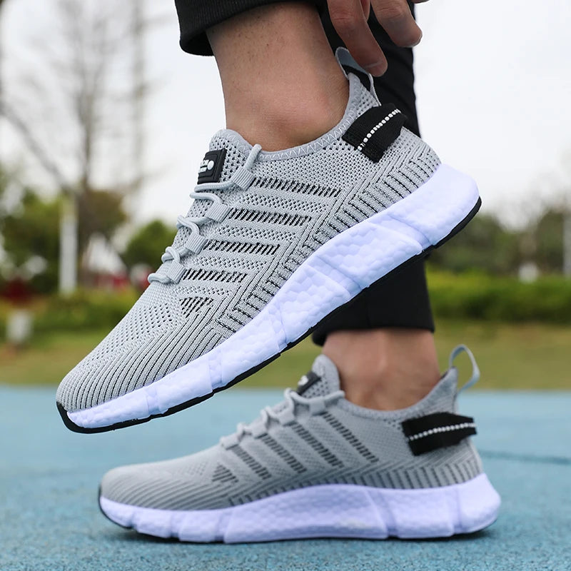 Men’s Breathable Mesh Running Shoes Comfortable Stylish Outdoor