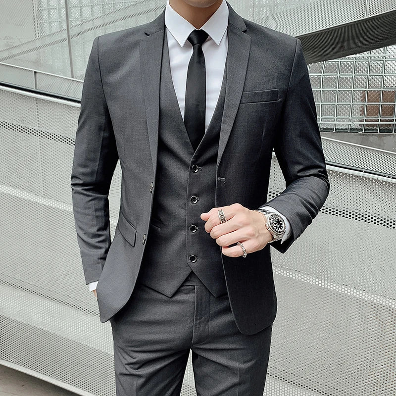Gentleman Fashion Suit for Men – Slim Fit Business & Wedding Style
