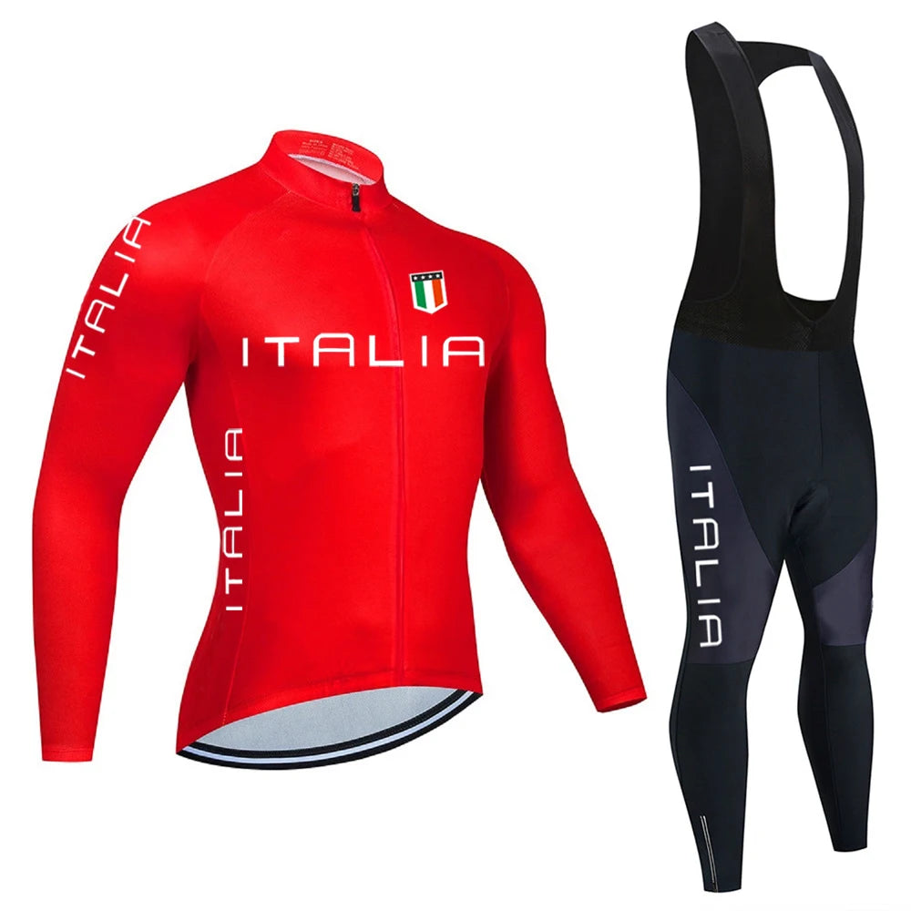 ITALIA Men’s Long Sleeve Cycling Jersey MTB