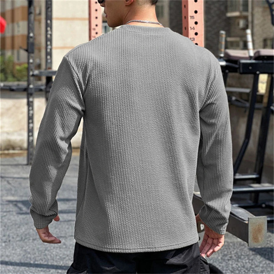 Men's long sleeve T-shirt casual sports fitness running