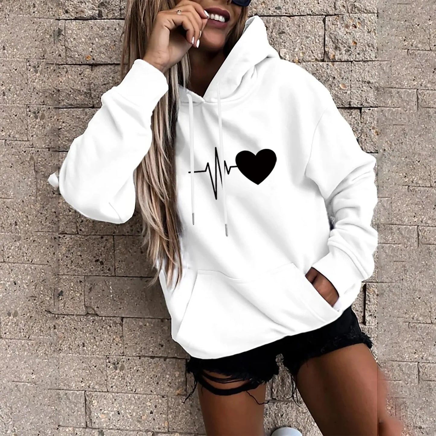 Casual Fun Print Women's Hoodie