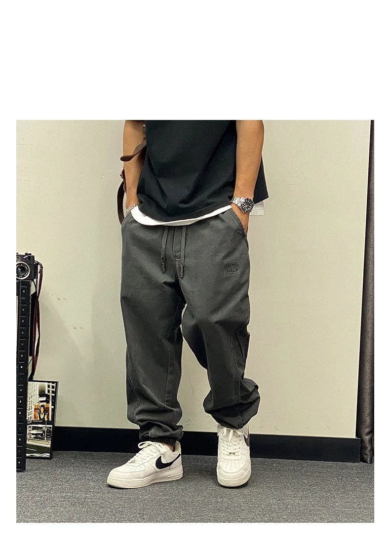 Men’s Oversize Cargo Pants Streetwear Joggers