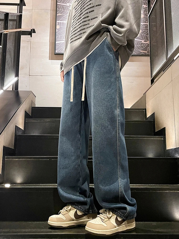 Winter Jeans, Korean Style, Fleece Lined, Warm Denim