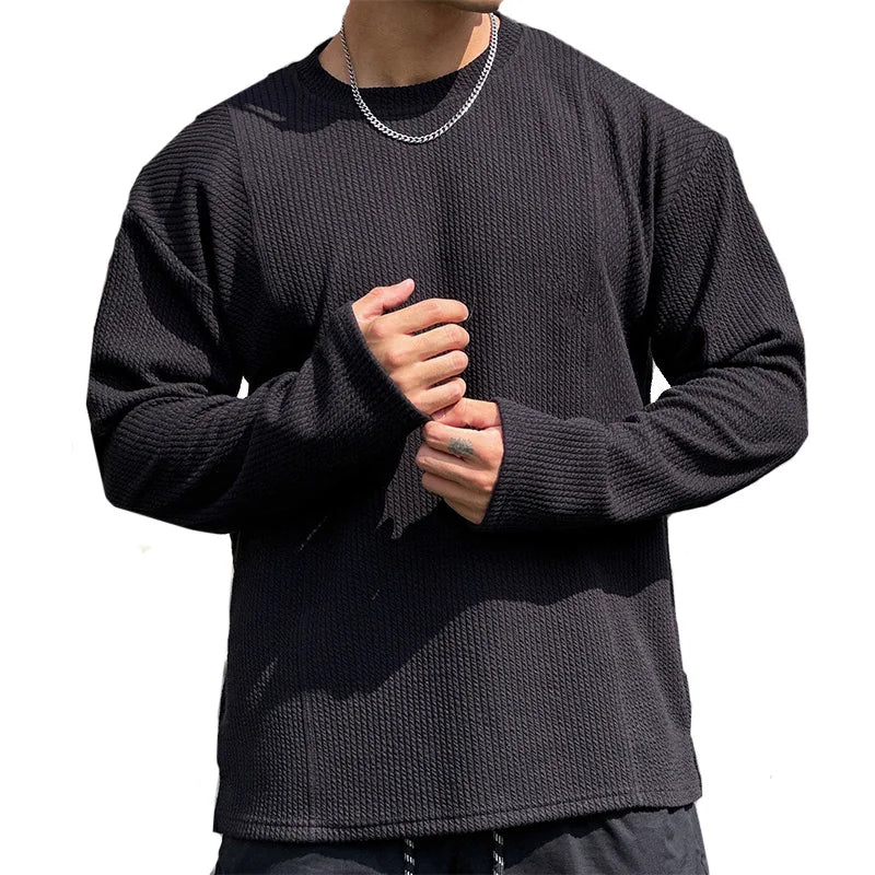 Men's long sleeve T-shirt casual sports fitness running